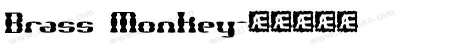Brass Monkey字体转换